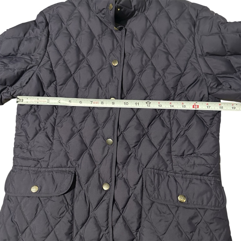 Eddie Bauer Womens Medium Navy Blue Fill Power Goose Down Quilted Jacket - Picture 5 of 6